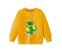 Generico Felpe Senza Cappuccio per Bambini Sweatshirt Calda Sportswear Sport Casual Ragazzi Ragazze Maglione E Comode Maglia A Maniche Lunghe Ultra Morbida Oversize Bambino 3-14 Anni