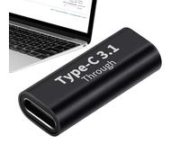 Generico Female-to-Female Type-C Adapter Computer Accessories | 10G Fast Charge Type-c Converter for Travel Driving Road Trips Commuting Desktop Mobile Offices Home Work School Business