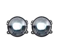 Generico fendinebbia anteriore Per Jeep Per Wrangler JK Per Journey | Per Magnum PT Per Cruiser 2006-2017 Fendinebbia LED rotondi da 4 pollici 30W bianchi Fendinebbia