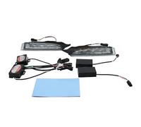 Generico Fendinebbia Per VW Per Scirocco R 2010-2013 | 2 pezzi DRL LED luce di marcia diurna fendinebbia W indicatore di direzione Migliora la visibilità luce fendinebbia