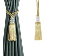 Generico Fermatende Fermacravatta con fermacravatta con nappa for tenda 1 pezzo(Gold)
