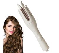 Generico Ferro arricciacapelli automatico con ioni negativi rotante 32 mm | Bacchetta arricciacapelli a canna larga con rivestimento in cera