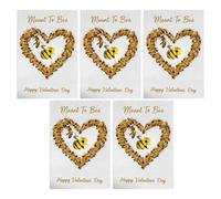 Generico Festive Bee Note Cards, Handmade Keepsake Greeting Cards, 12x8cm Bee Pattern Stationery with Decorative Design, Premium Paper Craft, Holiday with Artistic Style, Gift Set for Women