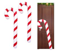 Generico Festive Holiday Inflatable - Candy Cane Set for Christmas Decor | Giant PVC with Glossy Finish, Two Piece Ornaments, Outdoor Indoor Display for Yards Porches Gardens Party Terraces