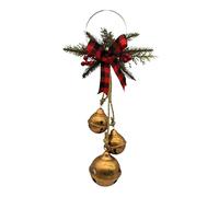 Genérico Festliche Glocken Ornament - Robuster Metall Baumanhänger | Rustikale Schleifen Hängende Dekoration für Zuhause Garten Tür Wand Tovaglia Weihnachtsfeier Neujahr Hochzeit Winterzauber