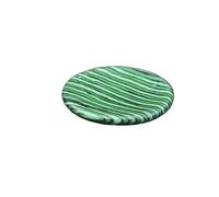 Generico Fetta di cristallo di pietra naturale di ametista e giada for massaggi e sollievo dallo stress(Synthetic Malachite)