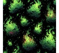 Generico Fiamma Verde Carta da Parati Autoadesiva 44x600 cm Astratto Moderno Pellicola Adesiva per Mobili Impermeabile Carta Adesivo Ispessita Opaco Sticker per Muro Cucina Armadio Cassetto Scaffali