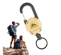 Generico Fibbia A Corda Telescopica - Portachiavi A Rimbalzo Portatile da 26 G, Porta Documenti, Bobina Porta Badge Retrattile Verde Clip per Cordino Operativa con Una Sola Mano | Strumento da Durev