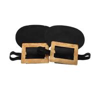 Generico Fibbie Scarpe Storiche Eleganti per Costume Avvocato Copriscarpe con Chiusura Facile da Indossare Accessori Tematici per Cosplay e Abiti Festivi