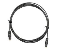 Generico Fiber Optic Cable, Optical Audio Cable, Metal Reinforced Speaker Cord, 1.5 Meter Length, High-Speed Digital Sound Transmission, for Home Theater, Sound Bars, and TV, Black, 50g