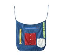 Generico Fidget Apron, 48x51cm Polyester Cotton Activity Blanket Sensory Toy Soothing Apron for Memory Loss, Nursing Homes, Care Facilities, Management