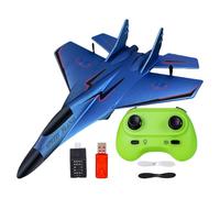 Generico Fighter Model Toy, 2.4GHz RC Fighter Plane Toys with Lights, Pull Back Foam Aircraft Airplane Models, Durable Planes Beginner Kids Boys, Remote Control Flying for Indoor Outdoor Play