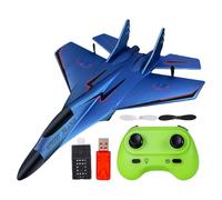 Generico Fighter Model Toy, 2.4ghz Rc Foam Aircraft with Light, 11.22x8.27x2.95 Inches Pull Back Airplane Model Toys, Remote Control Plane for Beginners, Kids, Indoor, Outdoor Flying Play