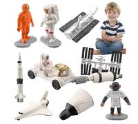 Generico Figura 'astronauta - Statua 'astronauta | Modello di astronautaa, statua di statuetta di astronautaa, modelli di da 10 pezzi, set di regali per lo spazio esterno per bambini, p