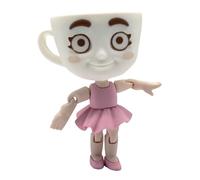 Genérico Figura Ballerina Cappuccina - Ballerina Cappuccino e Cappuccino Assassino articolato Brainrot Italian Meme - Ballerina Tazza Cappuccino - Coppia Capuccino Assassino