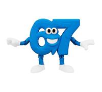 Genérico Figura Brainrot 67 Six Seven Articolata Brainrot Viral - Realizzato in PLA Biodegradabile, 10 x 8 x 2 cm - Giocattolo decorativo ecologico