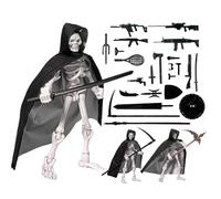 Generico Figura D'azione Del Teschio - Scultura Di Scheletro Articolata Con, Figura Modello Posizionabile In ABS Resistente, Giocattolo Da Gioco Di Assemblaggio Creativo | Decorazione Della Casa