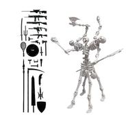 Genérico Figura d'azione scheletro - Include magnetici per figurine - Figura articolata a corpo pieno | per soggiorno, studio, mensola, camera da , ragazzi, ragazze, ragazzi, ragazzi