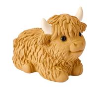 Genérico Figura Di - Arte Di Mucche Delle Highland | Regali Highland per Le Donne | Statua In Resina Di Highland | Figura Di Decorazione Di Animali Di Cottage per Tavola,