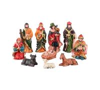 Generico Figure Del Presepe Di Natale,Decorazioni Religiose per Natale | Set Miniature Religiose In Resina Per Casa Decor Tavolo Mensola Scrivania