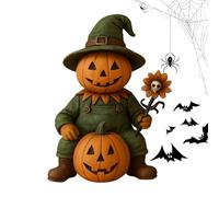 Generico Figure Di Halloween - Pumpkin Man - Decorazione Di Halloween | Decando Bambola In Resina Per Festival, Cucine, Camini, Feste E Adulti Per Bambini, Decorazioni Per La Casa