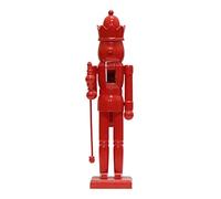 Generico Figure di schiaccianoci di colore solido, figura di figura da bambola di nocciola di Natale in legno, decorazioni di ornamenti per lo schiaccianoci di Natale minimalista per la festa 'albero
