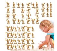 Generico Figure di soldati - Figure di soldati giocattolo - Miniature Statue antiche di modelli 100x Set da gioco per progetti educativi Fingi
