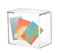 Generico Figure Display Case, Acrylic Storage Box, Dustproof Organizer, Clear Showcase Protection, Stackable Display Stand, Living Room Bedroom Table Use, 7.87x3.94x6.89 Inches Transparent 1 Piece
