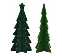 Generico Figurina 'Albero di Natale - Decorazione stagionale per Feste stagionali in Resina, 2 Pezzi Albero di Natale Invernale | Decorazioni per Le Vacanze Invernali per Il Soggiorno, la dispensa,
