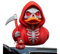 Generico Figurina di falce - Ornamento con in mano | Decorazione di Halloween con scheletro, ornamento gotico da collezione per la decorazione dello scaffale del cruscotto 'auto Halloween