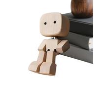 Generico Figurina Di Legno Che Scuote I Piedi - Decorazione Artigianale Per Auto Con Movimento - Arredo Da Scrivania E Auto Per Camion Berlina Suv Casa Camera Albergo