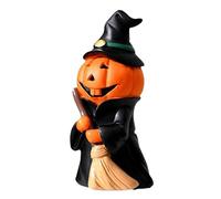 Generico Figurine d'homme Citrouillee - Fabrication exquise Décorations d'Halloween en résine en Forme de | Ajout festif fantôme et la sorcière décorations de fête pour la Maison, Le Bureau,