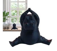 Generico Figurine Hippopotame Yoga - Sculpture Décorative Animale Zen Pour Maison Bureau | Statue Originale Table Salon Chambre, Cadeau Méditation Accessoire Intérieur Décoration Artistique