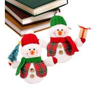 Generico Figurine Hiver Illuminée - Double Unité DEL Batterie Création, Décoration Douce Fêtes Unité | Idéal Espace Travail Divan Tablet Âtre Dortoir Séjour