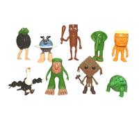 Generico Figurine Italian Brainrot Toys, Brainroot Figurine Brain Rot, Tung Tung Tung Sahur Giocattolo Animali Brainrot, Set di 8 statuette Tralalero Tralalala per bambini e adulti, Shark, AFFE (#03)