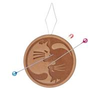 Generico Fili ad ago con Aghi Magnetico Minder, Facile Inserire Il Fiume Filo per Cucito e Ricamo, Simpatico Strumento di Filo in Pelle abbronzato di Verdure, Regalo di Cucitura a Croce.