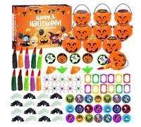 Generico Filler per Borse per Chicche di Halloween - di Halloween per Bambini | Gli Adesivi di Francobolli Braccialetti Schiaffeggiano I novità Giocattoli Trucchi O Trattano Premi per Le Aule per I