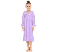 Generico Filles à Manches Longues Chemise de Nuit Pyjamas Enfant en Bas âge Robe de Nuit Pyjama Princesse Enfants Chemise de Nuit Robes de Nuit pour Les Filles Comodo