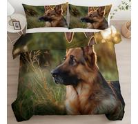 Generico Film Animali Cani Copripiumino Stampa 3D Biancheria Da Letto Reversibile, Copripiumone Morbido Facile Da Pulire Multicolore 220 X 240 Cm Per Bambini Ragazzi Ragazze Adolescenti