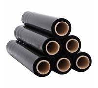 Generico Film Estensibile 6 pz Nero 30 μm 50 cm x 150 m,Nero,14.88kg,4104874