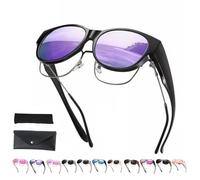 Generico Filterseed Polarized Sunglasses, 2025 New Polarized Uv400 Protection Trendy Round Cat-Eye Sunglasses, Fit over Glasses (H)