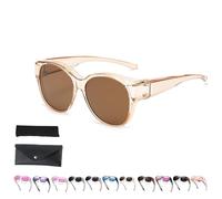 Generico Filterseed Polarized Sunglasses, 2025 New Polarized Uv400 Protection Trendy Round Cat-Eye Sunglasses, Fit over Glasses (D)