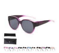 Generico Filterseed Polarized Sunglasses, 2025 New Polarized Uv400 Protection Trendy Round Cat-Eye Sunglasses, Fit over Glasses (A)