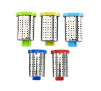Generico Filtro da Tè Colore Casuale Fine in Inossidabile 5 e Design Manico per Infusione