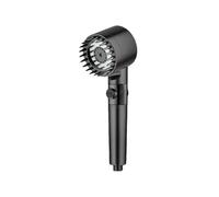 Generico Filtro Manuale Doccia Portatile for Articoli da Bagno Soffione Manopole for Risparmio Idrico Accessori Docce Maniglia Completa Tubo Casa(Black Shower Head)