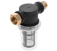 Generico Filtro per Acqua Nero in Plastica e Metallo per Idropulitrici e Tubi da Giardino, Facile da Pulire, per Abitazioni in Zone Remote con Acqua da Pozzo
