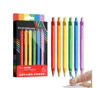 Generico Fine Point Pens Assorted Colors - 0.7mm 6 Colors Retractable Washable Acrylic Colored Pens Set Smooth Gel Ink Writing Drawing Pen | For Office School Journaling Sketching