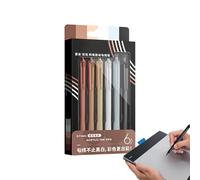 Generico Fine Point Pens Assorted Colors - 0.7mm 6 Colors Retractable Washable Acrylic Colored Pens Set Smooth Gel Ink Writing Drawing Pen | For Office School Journaling Sketching