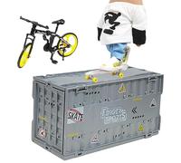 Generico Finger Board Skate Park Kit - Finger Board Skate Park | ABS Fingers Training Kit - Enhances Fingers Coordination and Skates Skills for Kids Training and Family Play at Home Use