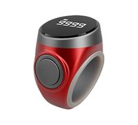 Generico Finger Counter Clicker, 4 Digit Digital Ring, Portable Prayer Counting Aid, Meditation and Relaxation Tracker, Large Display Tally Counter for Active Fingers